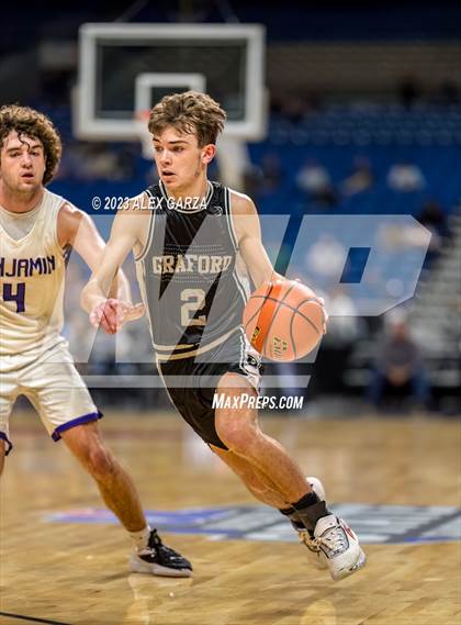 Thumbnail 3 in Benjamin vs Graford (UIL 1A Basketball Semifinal) photogallery.