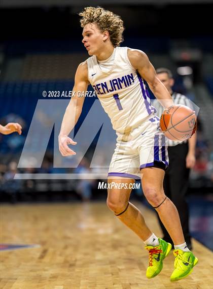 Thumbnail 2 in Benjamin vs Graford (UIL 1A Basketball Semifinal) photogallery.