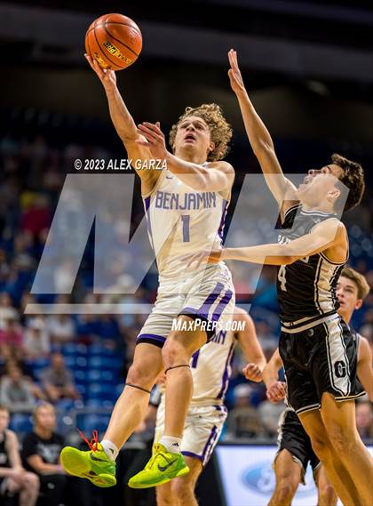 Thumbnail 2 in Benjamin vs Graford (UIL 1A Basketball Semifinal) photogallery.