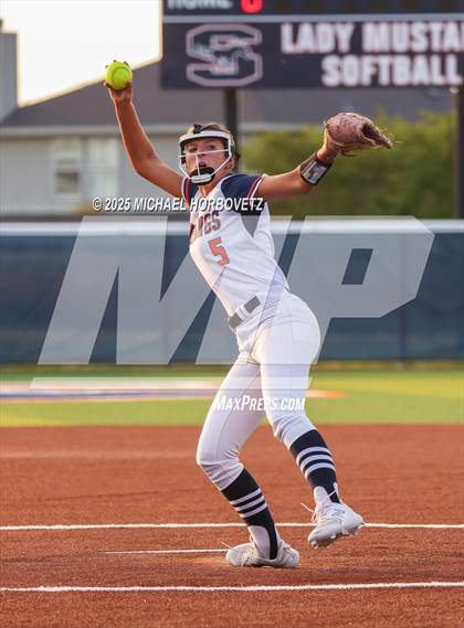 Thumbnail 2 in Rockwall @ Sachse (UIL 6A D1 Girls Softball Bi-District) photogallery.