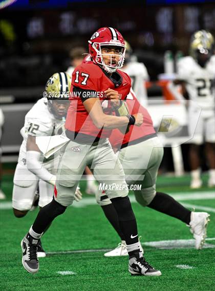 Thumbnail 1 in Thomas County Central vs. Woodward Academy (GHSA 6A Final) photogallery.