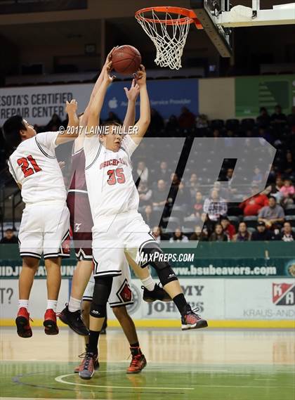 Thumbnail 1 in Fosston vs Red Lake (Hardwood Showcase) photogallery.