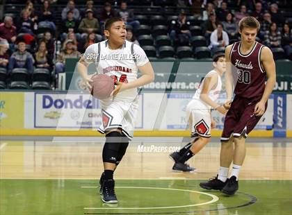 Thumbnail 1 in Fosston vs Red Lake (Hardwood Showcase) photogallery.