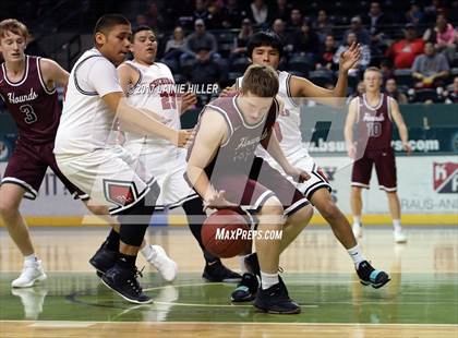 Thumbnail 2 in Fosston vs Red Lake (Hardwood Showcase) photogallery.
