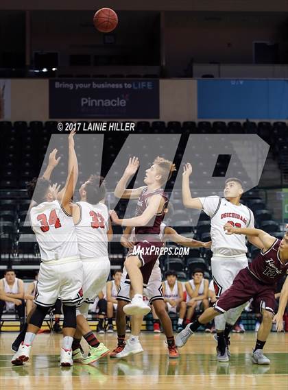 Thumbnail 3 in Fosston vs Red Lake (Hardwood Showcase) photogallery.