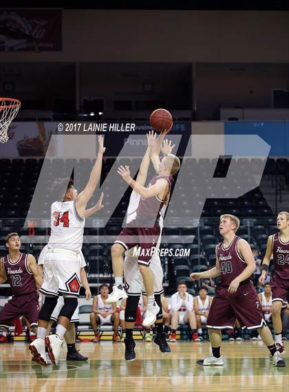 Thumbnail 2 in Fosston vs Red Lake (Hardwood Showcase) photogallery.