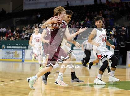Thumbnail 1 in Fosston vs Red Lake (Hardwood Showcase) photogallery.