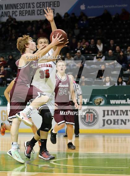 Thumbnail 3 in Fosston vs Red Lake (Hardwood Showcase) photogallery.