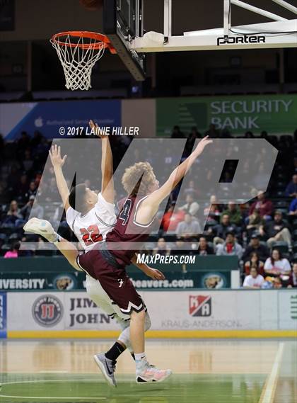Thumbnail 2 in Fosston vs Red Lake (Hardwood Showcase) photogallery.