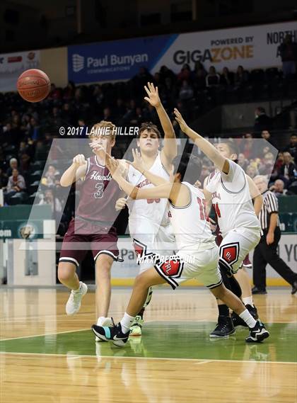 Thumbnail 3 in Fosston vs Red Lake (Hardwood Showcase) photogallery.