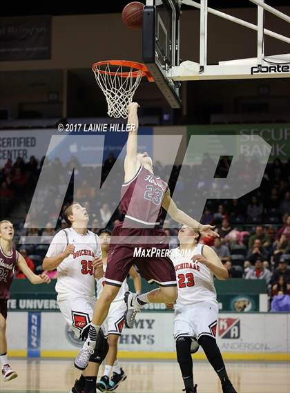 Thumbnail 2 in Fosston vs Red Lake (Hardwood Showcase) photogallery.