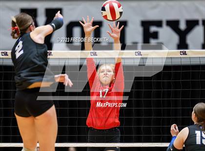 Thumbnail 2 in Columbus vs. Gunter (UIL 3A Volleyball Semi-Final) photogallery.
