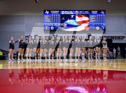Thumbnail 1 in Columbus vs. Gunter (UIL 3A Volleyball Semi-Final) photogallery.