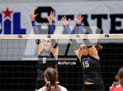 Thumbnail 1 in Columbus vs. Gunter (UIL 3A Volleyball Semi-Final) photogallery.