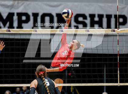 Thumbnail 2 in Columbus vs. Gunter (UIL 3A Volleyball Semi-Final) photogallery.