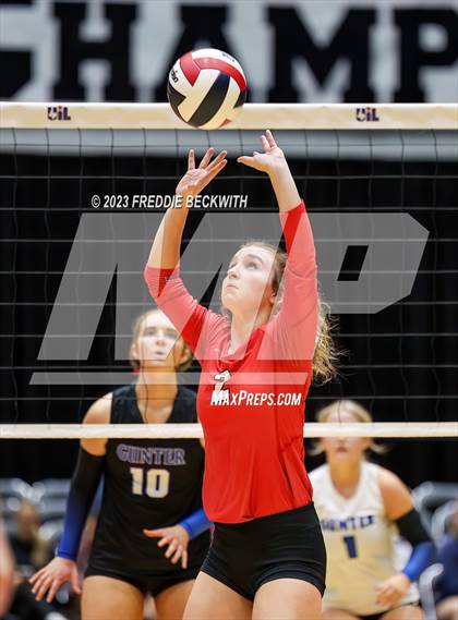 Thumbnail 1 in Columbus vs. Gunter (UIL 3A Volleyball Semi-Final) photogallery.