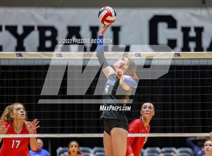 Thumbnail 1 in Columbus vs. Gunter (UIL 3A Volleyball Semi-Final) photogallery.