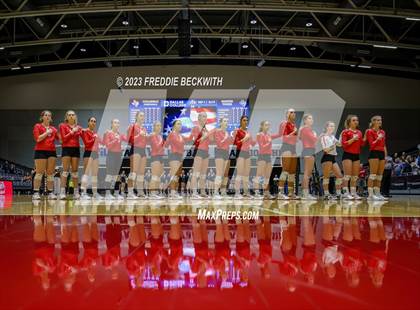 Thumbnail 2 in Columbus vs. Gunter (UIL 3A Volleyball Semi-Final) photogallery.