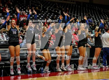 Thumbnail 2 in Columbus vs. Gunter (UIL 3A Volleyball Semi-Final) photogallery.