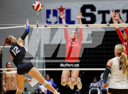 Thumbnail 1 in Columbus vs. Gunter (UIL 3A Volleyball Semi-Final) photogallery.