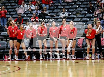 Thumbnail 3 in Columbus vs. Gunter (UIL 3A Volleyball Semi-Final) photogallery.