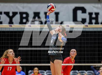 Thumbnail 2 in Columbus vs. Gunter (UIL 3A Volleyball Semi-Final) photogallery.