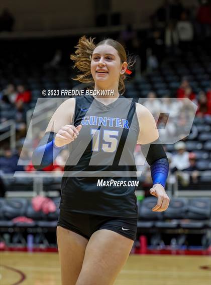 Thumbnail 3 in Columbus vs. Gunter (UIL 3A Volleyball Semi-Final) photogallery.