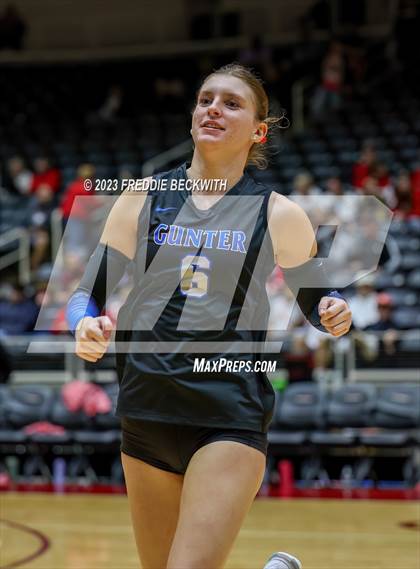 Thumbnail 3 in Columbus vs. Gunter (UIL 3A Volleyball Semi-Final) photogallery.