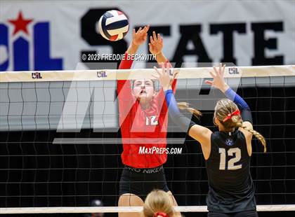 Thumbnail 3 in Columbus vs. Gunter (UIL 3A Volleyball Semi-Final) photogallery.