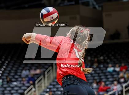 Thumbnail 3 in Columbus vs. Gunter (UIL 3A Volleyball Semi-Final) photogallery.