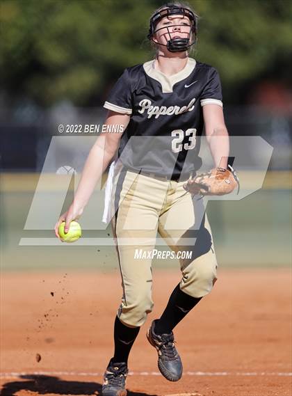 Thumbnail 3 in Pepperell vs Bryan County (GHSA 1A D1 State Tournament) photogallery.