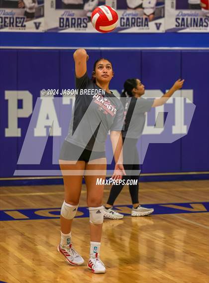 Thumbnail 2 in Pioneer vs. Mission Veterans Memorial (UIL 5A Region IV D2 Area Volleyball) photogallery.
