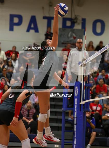 Thumbnail 1 in Pioneer vs. Mission Veterans Memorial (UIL 5A Region IV D2 Area Volleyball) photogallery.