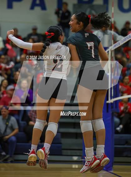 Thumbnail 3 in Pioneer vs. Mission Veterans Memorial (UIL 5A Region IV D2 Area Volleyball) photogallery.