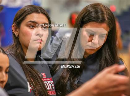 Thumbnail 3 in Pioneer vs. Mission Veterans Memorial (UIL 5A Region IV D2 Area Volleyball) photogallery.