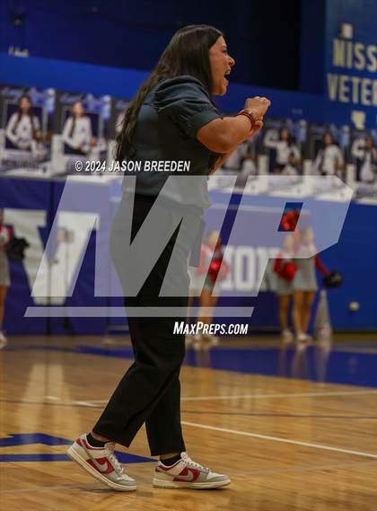 Thumbnail 1 in Pioneer vs. Mission Veterans Memorial (UIL 5A Region IV D2 Area Volleyball) photogallery.