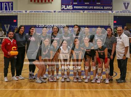 Thumbnail 1 in Pioneer vs. Mission Veterans Memorial (UIL 5A Region IV D2 Area Volleyball) photogallery.