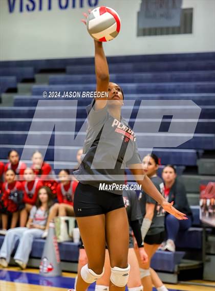 Thumbnail 1 in Pioneer vs. Mission Veterans Memorial (UIL 5A Region IV D2 Area Volleyball) photogallery.