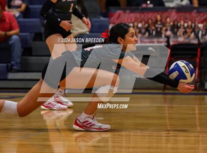 Thumbnail 3 in Pioneer vs. Mission Veterans Memorial (UIL 5A Region IV D2 Area Volleyball) photogallery.