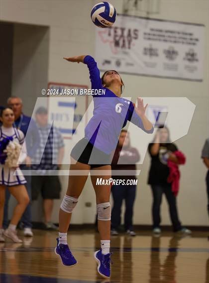 Thumbnail 1 in Pioneer vs. Mission Veterans Memorial (UIL 5A Region IV D2 Area Volleyball) photogallery.