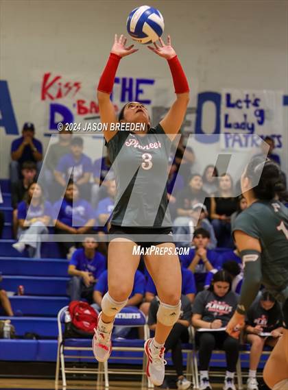 Thumbnail 1 in Pioneer vs. Mission Veterans Memorial (UIL 5A Region IV D2 Area Volleyball) photogallery.