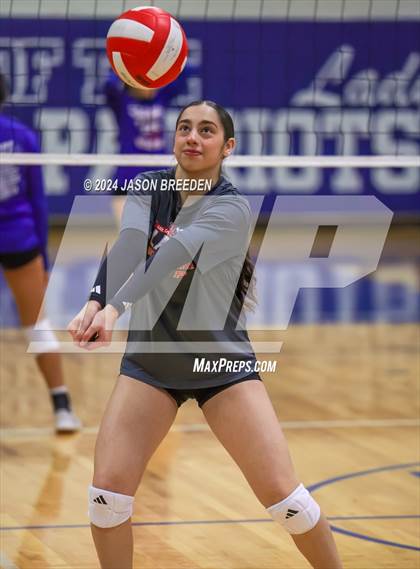 Thumbnail 2 in Pioneer vs. Mission Veterans Memorial (UIL 5A Region IV D2 Area Volleyball) photogallery.