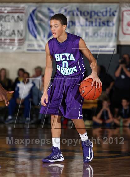 Thumbnail 3 in Huntington Prep vs. HCYA North (City of Palms Classic) photogallery.