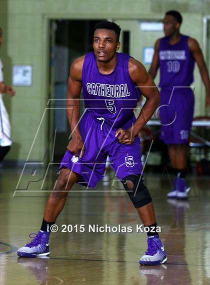 Thumbnail 2 in Cathedral vs. Maranatha (Huntington Park Tournament) photogallery.
