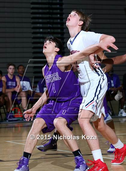 Thumbnail 1 in Cathedral vs. Maranatha (Huntington Park Tournament) photogallery.