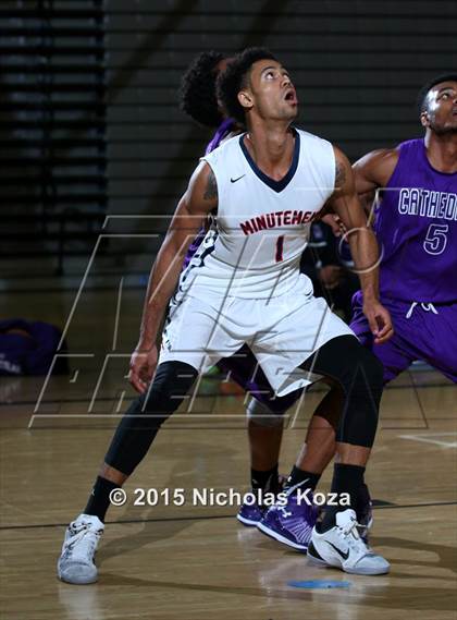 Thumbnail 3 in Cathedral vs. Maranatha (Huntington Park Tournament) photogallery.