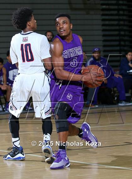 Thumbnail 3 in Cathedral vs. Maranatha (Huntington Park Tournament) photogallery.