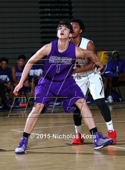 Thumbnail 1 in Cathedral vs. Maranatha (Huntington Park Tournament) photogallery.