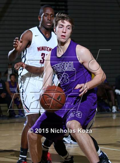 Thumbnail 1 in Cathedral vs. Maranatha (Huntington Park Tournament) photogallery.