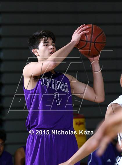 Thumbnail 1 in Cathedral vs. Maranatha (Huntington Park Tournament) photogallery.